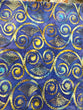 Sylvan Spirit perfect periwinkle gold and blue swirls ombre’