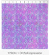Orchid impression in the beginnings fabric by Jason Yenter | Blooming night and day