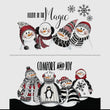 Frosty comfort and Joy panels 2 for 1 snowman panels winter theme