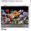 Black border in the beginnings fabric by Jason Yenter | Blooming night and day