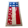 American flag pre cut quilt kit door hanging embroidery of 250! 16.5x33”