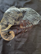 Earth counted elephant panel all in embroidered on a fat quarter