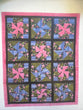 3+ yard Kit Kauffman Powerhouse floral with Northcott accents pre cut 43βx56β