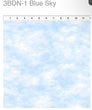 Blue sky in the beginnings fabric by Jason Yenter | blooming night and day