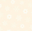 Quilting Illusions QT Fabrics Ecru/ white snowflakes