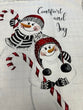 Comfort and joy fat quarter panels snowmen