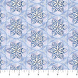 Polar Frost White and Blue and White Snowflake Medallions