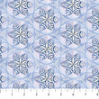 Polar Frost White and Blue and White Snowflake Medallions