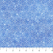Polar Frost White and Blue and White Snowflake Grid