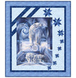 Polar Frost Frozen Path  Bears Quilt Kit  54x62"