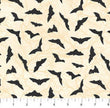 Cream and Black bat fabric