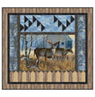Country Strolling Whitetail Woods collection by Northcott quilt kit 64x57” whitetail deer and barn
